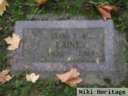 Elvin Earl Raines