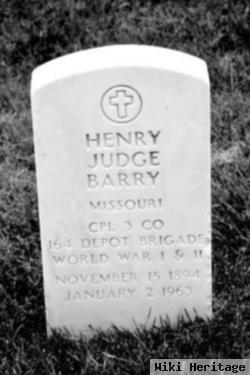 Henry Judge Barry