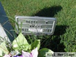 Betty W Knight