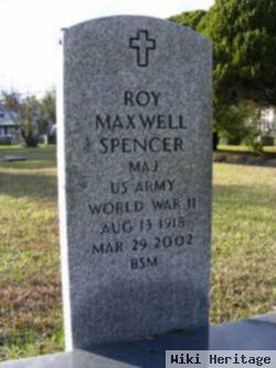 Maj Roy Maxwell Spencer