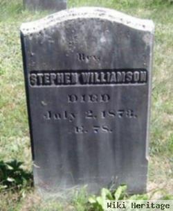 Rev Stephen Williamson, Jr