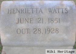 Henrietta Price Watts