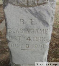 Benjamin Franklin Blasingame, Jr