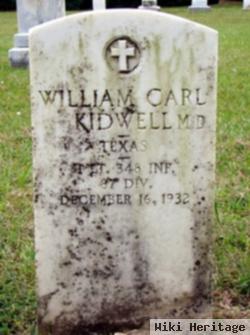 Dr William Carl Kidwell