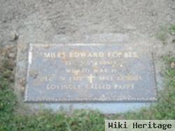 Miles Edward Forbes, Sr