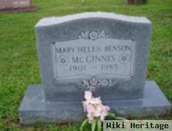 Mary Helen Benson Mcginnis