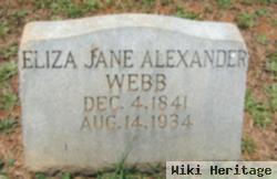 Eliza Jane Alexander Webb