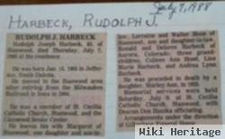 Rudolph Joseph "rudy" Harbeck