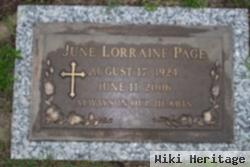 June Lorraine Page