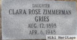 Clara R Zimmerman Gries