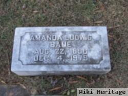 Florence Amanda "mandy" Ludwig Bame