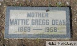 Martha "mattie" Gregg Dean