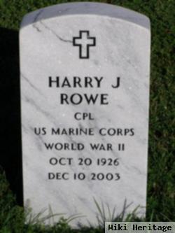 Harry J Rowe