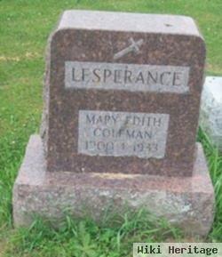 Mary Edith Coleman Lesperance