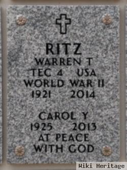 Warren T Ritz