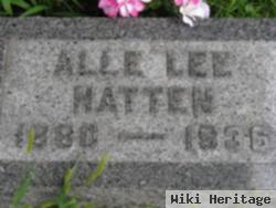 Allie Lee Hutson Hatten