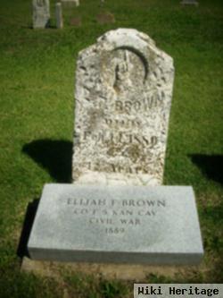 Elijah F. Brown