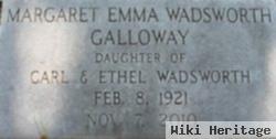 Margaret Emma Wadsworth Galloway