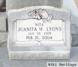 Juanita "nita" May Lyons