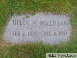 Helen W Maclellan