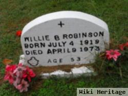Willie B Robinson