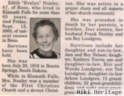 Edith "evelyn" Nunley