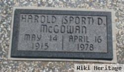 Harold D. "sport" Mcgowan