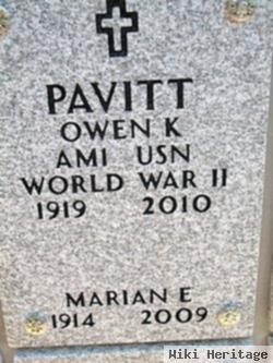 Marian Elizabeth Pavitt