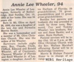 Annie Lee Bastin Wheeler