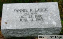 Fannie K Behm Lauck