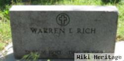 Warren L Rich