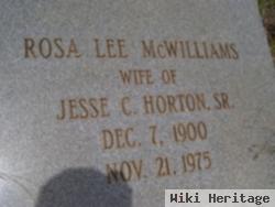 Rosa Lee Mcwilliams Horton