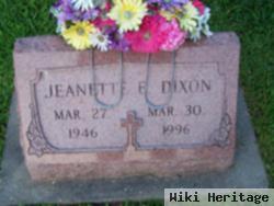 Jeanette E Dixon