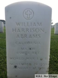 Maj William Harrison Abrams