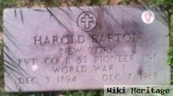 Pvt Harold Barton