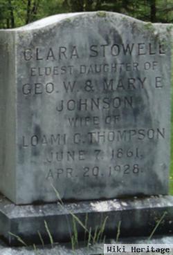 Clara Stowell Johnson Thompson