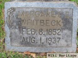 Margaret E Whitbeck