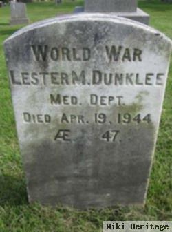 Lester M Dunklee