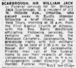 William Jack "jack" Scarbrough