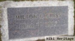 Milton C Criss