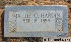 Mattie Ola Mccullar Hardin