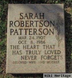 Sarah Robertson Patterson