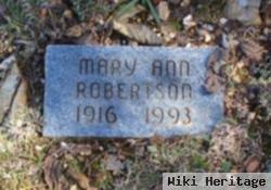 Mary Ann Robertson