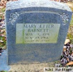 Mary Etter Barnett