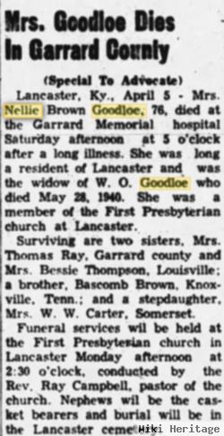 Nellie Brown Goodloe