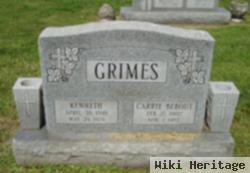 Carrie Dora Welch Bebout Grimes