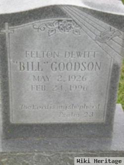 Felton Dewitt "bill" Goodson