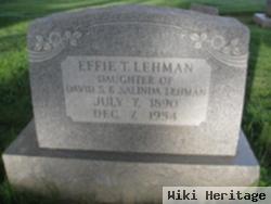 Effie T Lehman