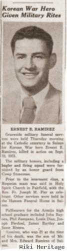 Pvt Ernest E Ramirez