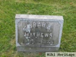 Sarah A Mathews